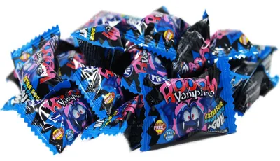 Immagine prodotto di Bubble Gum Boom Vampire gomma da masticare dura al caramello sour single 5g