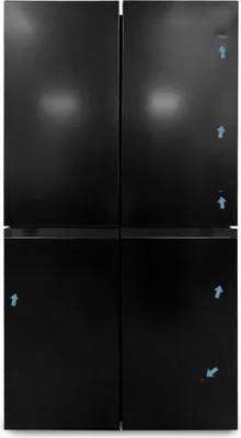 Produktbild von Samsung RF59C701EB1/EG French Door Kühl-Gefrier-Kombination Premium Black Steel