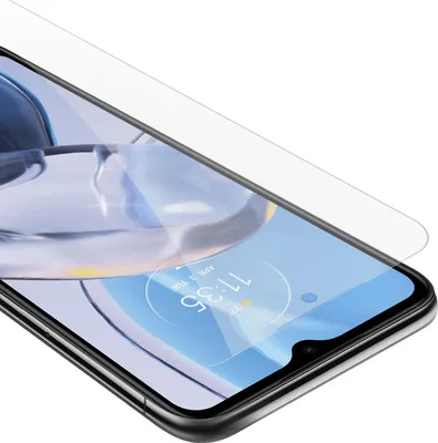 Produktbild von Cadorabo Schutzfolie für Motorola MOTO E22 / E22i in KRISTALL KLAR Gehärtetes Tempered Display-Schutzglas Panzerfolie