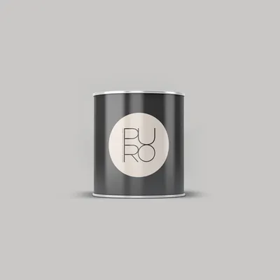 Produktbild von Wandfarbe Grau | PURO Buttery Grey | Exklusive Innendispersion Hohe Farbintensität | 2.5 Liter