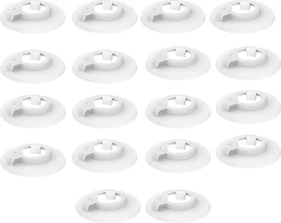 Produktbild von BADfabrik24 Rosette RKW 15mm, weiß, Kunststoff 20 Stück