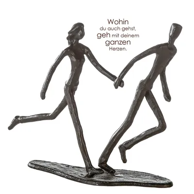 Produktbild von Casablanca by Gilde Dekofigur Design Skulptur Running brüniert H. 17 cm,74569