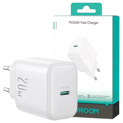 Obrázok produktu pre Joyroom Jr-Tcf20 Sieťová Nabíjačka Usb-C Pd 20W - Biela + Usb-C / Lightning Kábel 1M