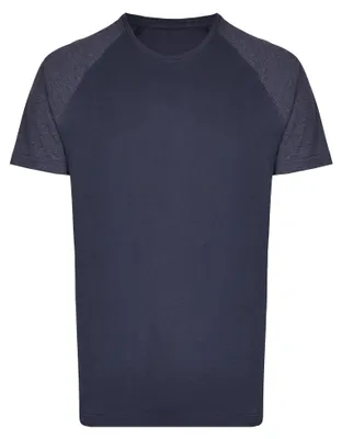 Productafbeelding van Miners Mate - "My Mate" T-shirt voor heren, model LT3199 (maat M) (marineblauw/heideblauw)