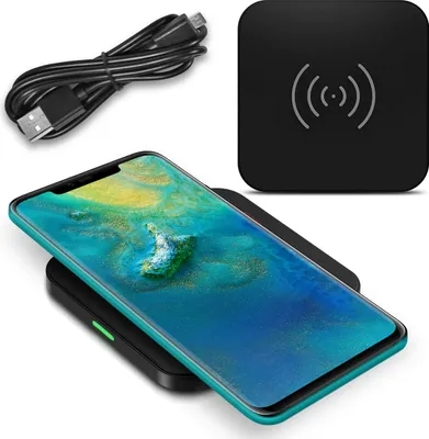 Produktbild von Für QI Wireless Charger Schnell Ladegerät Huawei Mate 20 Pro Kabellos Ladestation