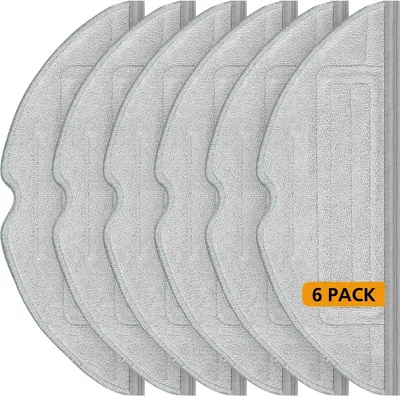 A stack of gray microfiber mopping cloths for a robot vacuum cleaner.