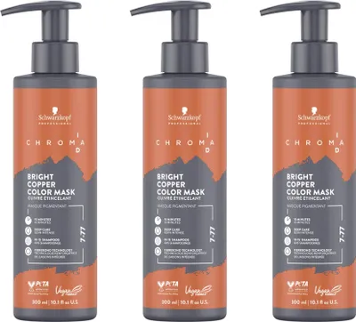 Produktbild von Chroma ID Bright Copper Color Mask 7-77 3x300 ml