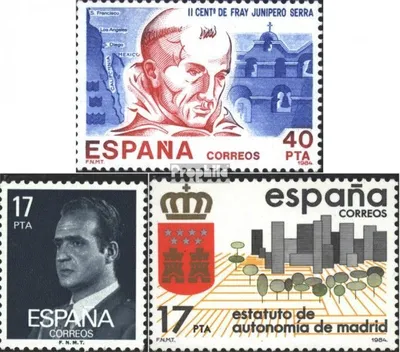 Produktbild von Briefmarken Spanien 1984 Mi 2658,2659,2662 (kompl.Ausg.) postfrisch Sondermarken