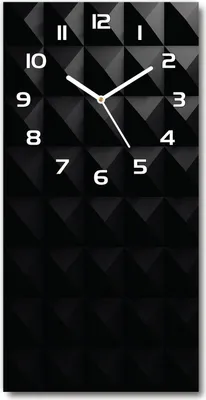 Produktbild von Wanduhr aus Glas – 30x60 cm - Glasbild - Glasuhr - Gehärtetes Glas -Abstraktion Hintergrund