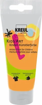 Image de KREUL Kids Art Peinture artistique pour enfants Orange tube de 75 ml