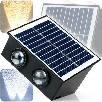Produktbild von Decorya Solarlampe LED Wandleuchte Garten Leuchte Wasserdicht