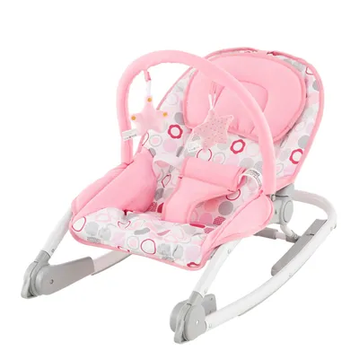 Produktbild von GOPLUS 2 in 1 Babywippe, Babyschaukel klappbar abnehmbar mit 3-stufig verstellbarer Rückenlehne, Babywiege 0-6 Monaten