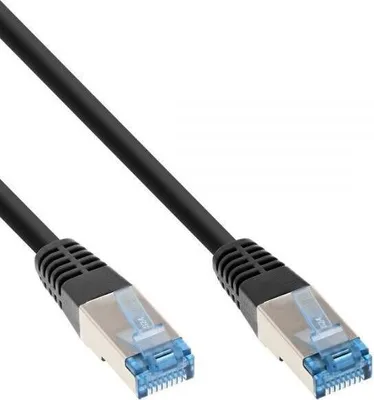 Produktbild von InLine Patchkabel, Cat.6A, S/FTP, PE outdoor, schwarz, 10m, 10 m, Cat6a, S/FTP (S-STP), RJ-45, RJ-45, Schwarz