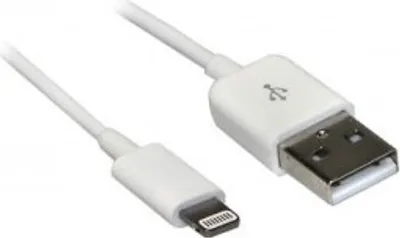 Produktbild von Goobay 43320, 1 m, Lightning, USB A, Weiß, USB 2.0, 1 Stück(e)
