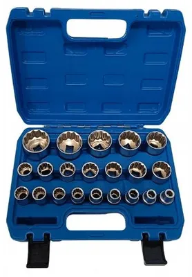 Obrázek produktu pro MIRSON MS5009 Sada rázových objímek 12hran spline 1/2" 8-36mm