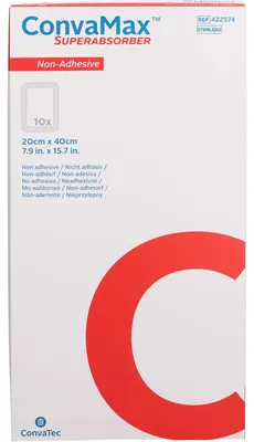 Produktbild von ConvaMax Superabsorber nicht adhäsiv 20x40 cm, 10 St VER