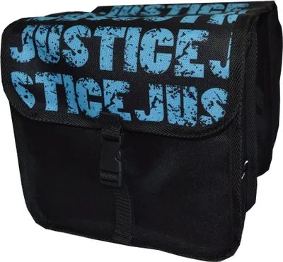 Produktbild von Kinder Fahrradtasche Doppeltasche – Satteltasche für 14-20 Zoll Kinderfahrrad – Gepäckträgertasche, wasserabweisend & leicht 10. Mini - Justice