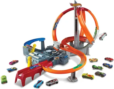 Produktbild von Hot Wheels Action CDL45, Fahrzeug- & Schienen-Set, Spin storm, 5 Jahr(e), D, Kunststoff, Mehrfarbig