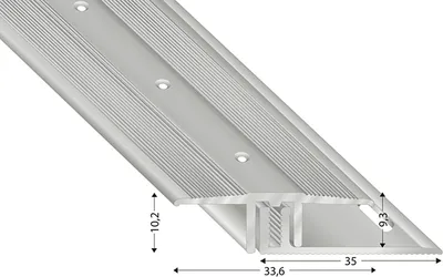 Produktbild von Kügele Übergangsprofil Höhenausgleich Übergangsleiste 100cm Aluminium Silber
