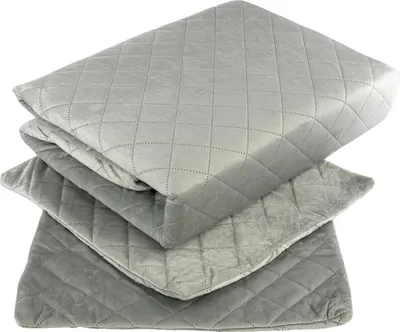 Produktbild von Tagesdecke Steppdecke Bettüberwurf Zweiseitige Samt Velvet Amarante Grau 010 180x220+2x 40x40