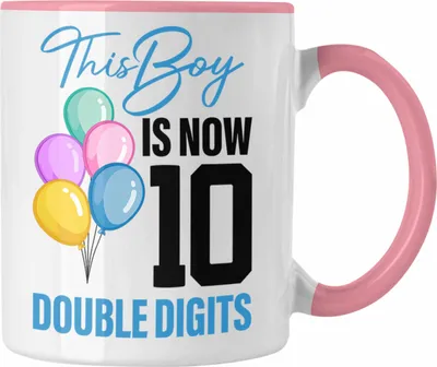 Produktbild von Trendation - 10 Geburtstag Junge Jungen Geschenke Tasse 10er Geburtstag 10 Jahre Alt Geschenkidee Lustig (Rosa)