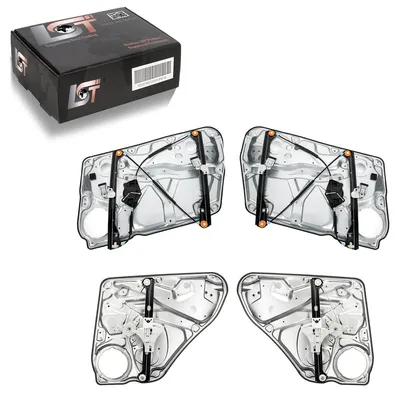Produktbild von 4x elektr. Fensterheber Metallplatte vorne hinten links rechts für VW PASSAT 3B