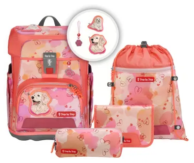 Immagine prodotto di Set di zaini scolastici "Dog Kira" della marca Step by Step, composto da 5 pezzi