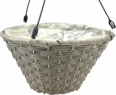 Produktbild von DIXIE STORE Blumentopf Hängend Technoratan Blumenampel - 31 x 31 x 16 cm