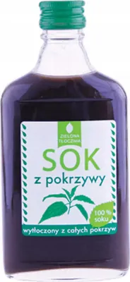 Immagine prodotto di Succo di ortica spremuto da ortiche intere 100% 200ml GRÜNER PILZ