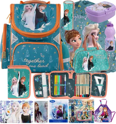 Produktbild von Eiskönigin Schulranzen 13 tlg schulrazen set rucksack ranzen schulrucksack FUR MADCHEN disney FROZEN