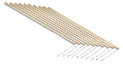 Produktbild von Holz-Laternenstäbe mit Drahtbügel, 10 Stück zum Basteln von Laternen