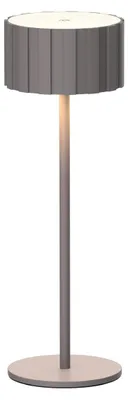 Image de Luxus Europe - Lampe de table Tinos, couleur taupe - Lampe de table sans fil pour intérieur et extérieur – Rechargeable