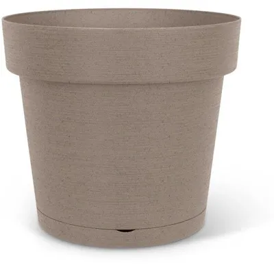 Image de Pot de Fleurs avec Réserve, GARDEN ID Glamour, Ø 50 cm, 47 L, H 43 cm, Taupe