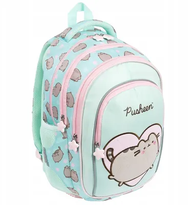 Produktbild von Rucksack Set Pusheen Mint St. Majewski 3-teiliges Schulset