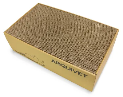Obrázek produktu pro Arquivet Kartonová škrabadlo pro kočky, přírodní – 43,5 x 29,5 x 14 cm