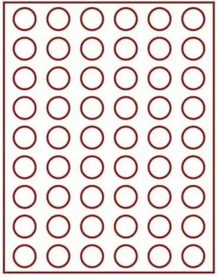 Produktbild von Lindner 2709E Velourseinlage dunkelrot 2709E (Ø 26,75 mm)