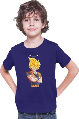 Produktbild von Kinder T-Shirt Dragon Anime Manga Ball Z Goku 31, 7-8 Jahr - 128 / Dunkelblau
