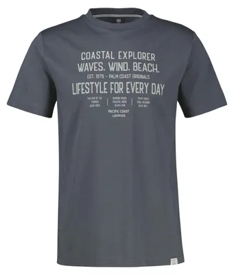 Produktbild von Lerros Übergrößen T-Shirt modisch dunkelgrau Print