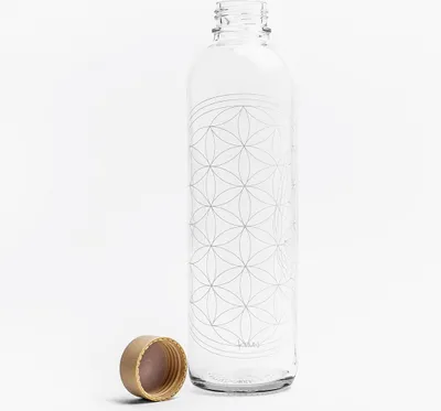 Produktbild von Bottles Glastrinkflasche Flower of Life 1,0l