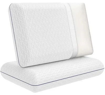 Zdjęcie produktu dla Solidchoice - Ergonomiczna poduszka z pianki memory, idealna dla osób śpiących na boku i na plecach, wymiary 60 x 36 cm