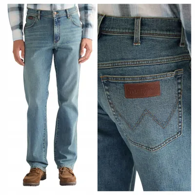 Immagine prodotto di Wrangler | Jeans da uomo, modello Texas Regular Fit, colore blu, taglia W34 L32