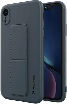 Immagine prodotto di Custodia Kickstand stand-up in silicone rigido guscio accessorio borsa di protezione con magnete integrato per Samsung Galaxy Note 20 (N980F) in blu navy