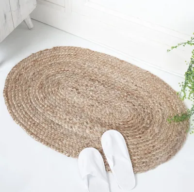 Produktbild von Omgoods – Ovaler Jute-Teppich – 40 x 120 cm, langlebig und beidseitig verwendbar für Innen- und Außenbereich