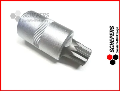 Produktbild von BGS 4353 Bit-Einsatz 12,5 (1/2), Innenvielzahn, 53 mm lang, M10