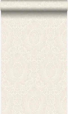 Immagine prodotto di Origin Wallcoverings carta da parati ornamento bianco con fiori 53 cm x 10.05 m