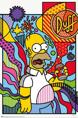 Produktbild von The Simpsons - Donut Worry - Poster 61x91,5 cm