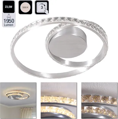 Produktbild von Deckenleuchte Deckenlampe Ø 40cm LED Wohnzimmerlampe modern Glitzereffekt