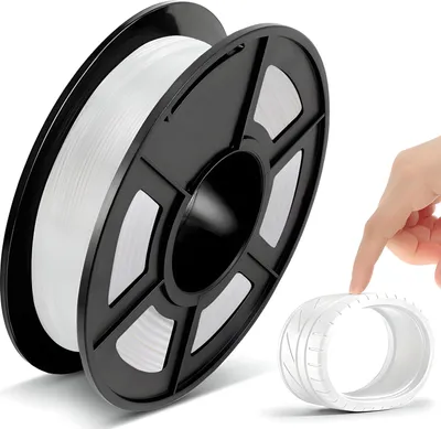 Produktbild von Filament PLA pre 3D tlačiareň Fiber 1.75MM Príslušenstvo k 3D tlačiarňam Roll Pin Spool ABS vlákno 68M Biely Tlačové materiály tlačiarne Retoo