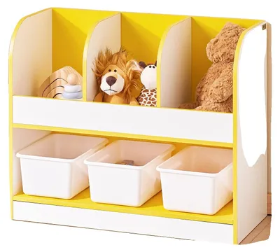 Immagine prodotto di Libreria, design a misura di bambino, ampio spazio contenitivo, BIANCO