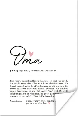 Produktbild von MuchoWow® Poster rvm-oma 120x180 cm - Kunstposter